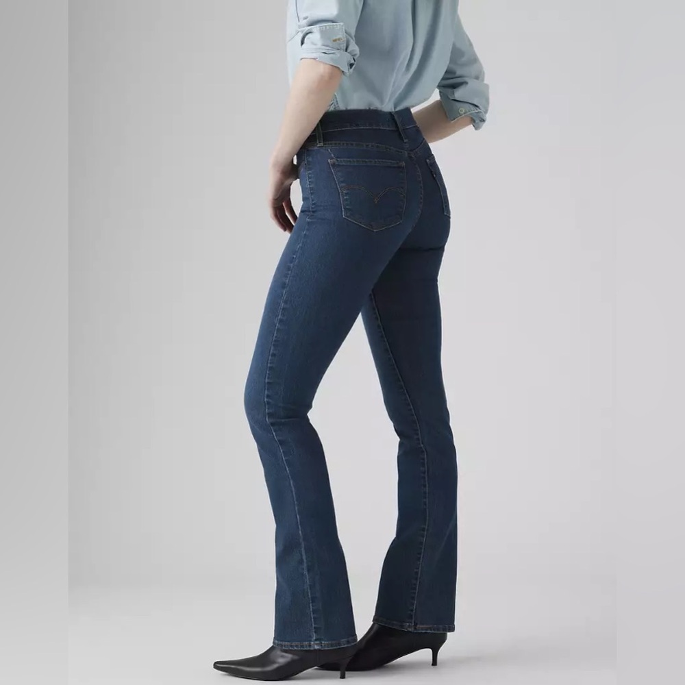 Levi’s 315 Shaping Bootcut Dark Wash 26 W 29 L Midrise High Stretch Denim Jean